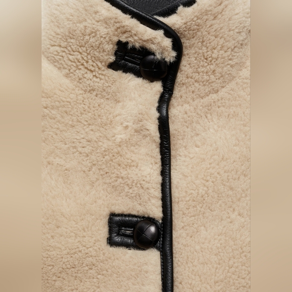 MANGO Faux Shearling Coat - Picture 4 of 4